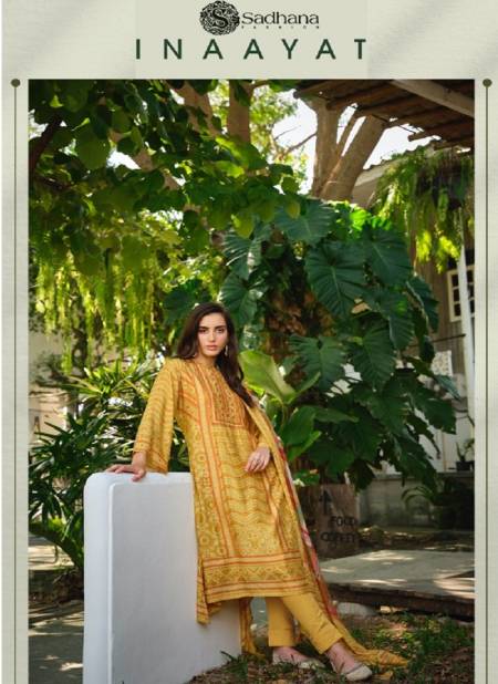Inaayat By Sadhana Heavy Muslin Printed Dress Material Wholesale Clothing Distributors In India Catalog